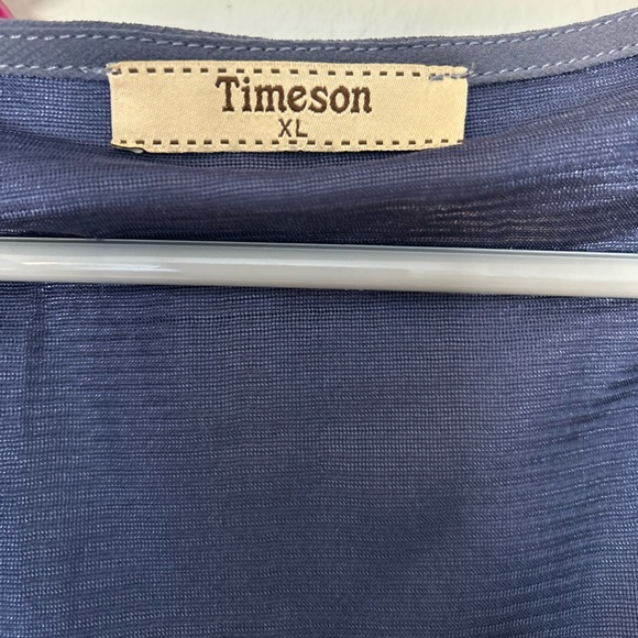 Timeson Women's Sleeveless Chiffon Tank Top - Picture 2 of 7